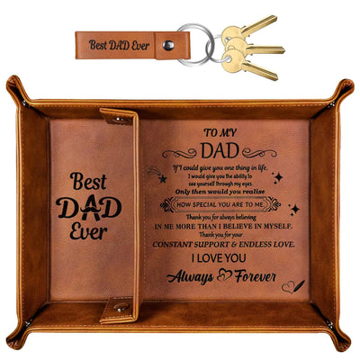PU Leather Valet Tray