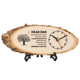 Dad Wooden Clock